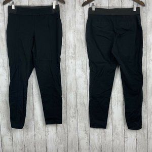 A New Day Skinny Ankle Pintuck Black Pants Size 8 Womens Stretch